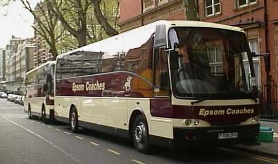 Epsom Coaches Jonckheere Volvo B10M P709DPA